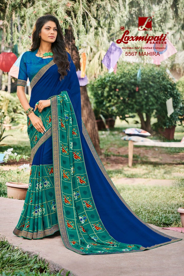 Laxmipati Tabassum 5567 Multicolor Georgette Saree