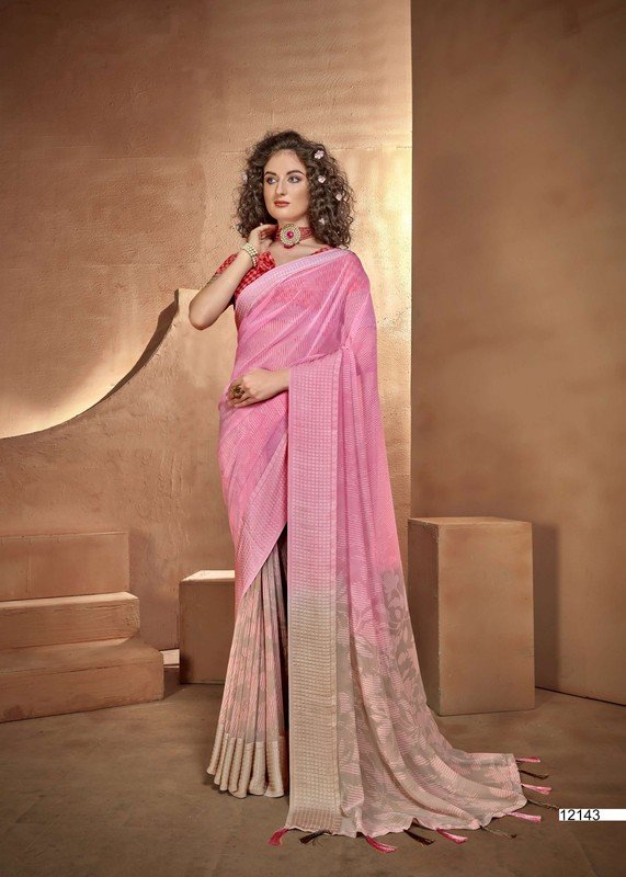 Vallabhi Falguni Vl-12143 Multicolor Georgette Saree