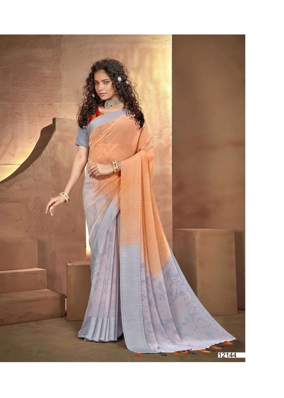 Vallabhi Falguni Vl-12144 Multicolor Georgette Saree