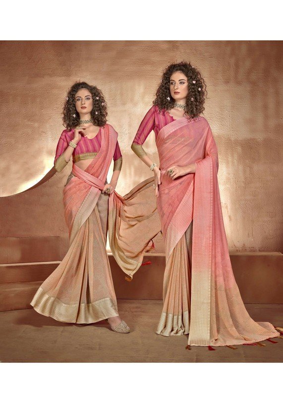 Vallabhi Falguni Vl-12145 Multicolor Georgette Saree