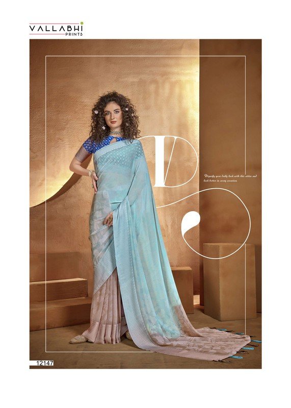 Vallabhi Falguni Vl-12147 Multicolor Georgette Saree