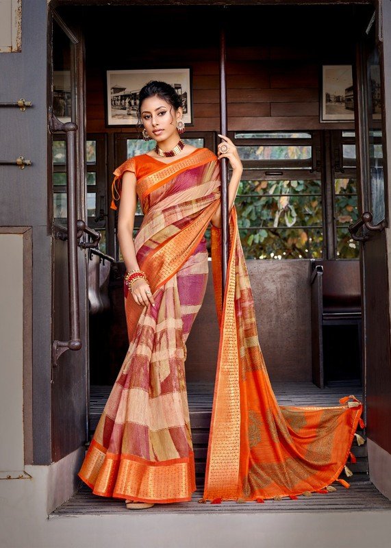 Vallabhi Roop Sundari Vl-11783 Multicolor Soft Cotton Saree