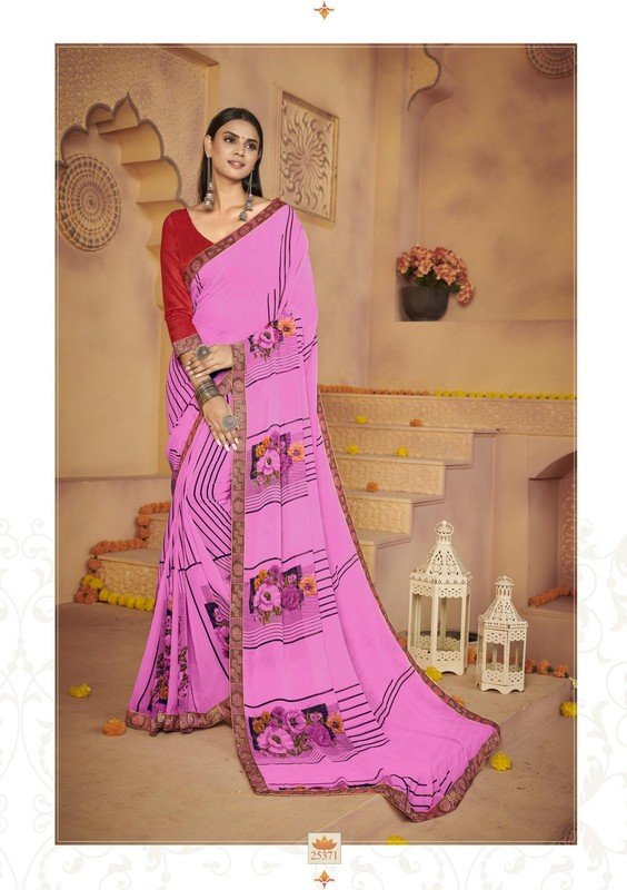 Vallabhi Firki Vl-25371 Pink Georgette Saree