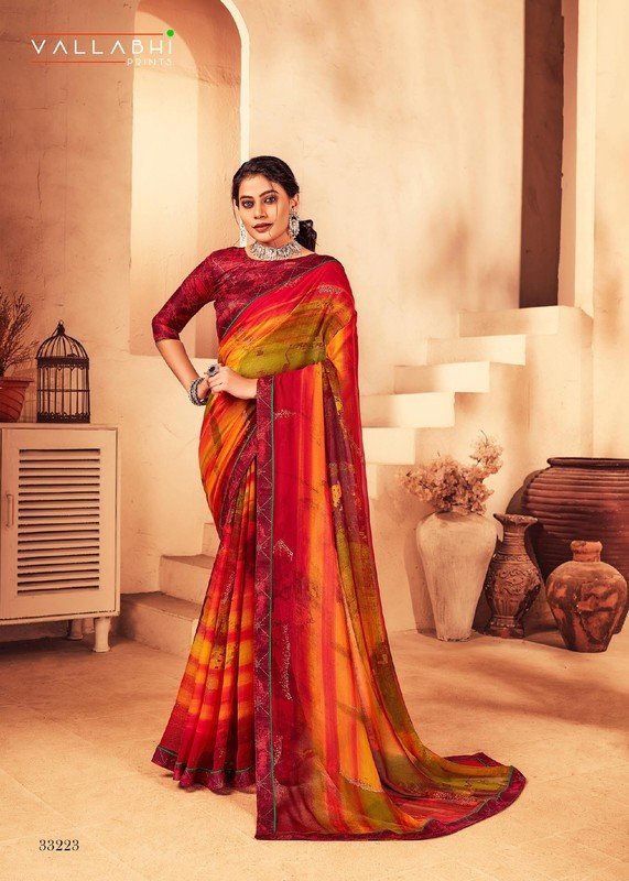 Vallabhi Vipasa Vol-2 Vl-33223 Multicolor Georgette Saree