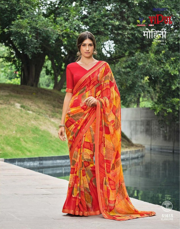 Vipul Mohini-V4 Vp-51615 Multicolor Georgette Saree