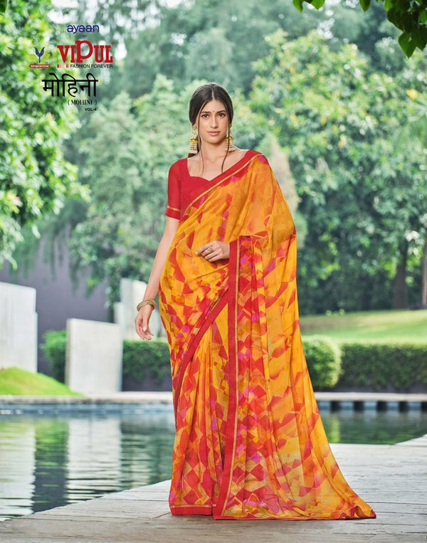 Vipul Mohini-V4 Vp-51623 Multicolor Georgette Saree